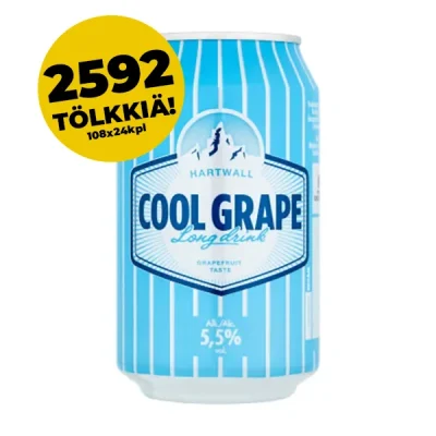 Hartwall Cool Grape 108 lavaa